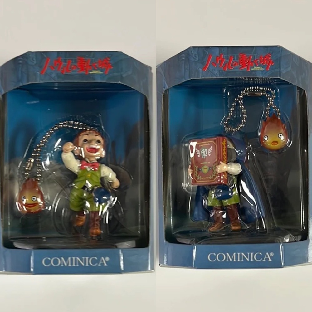 RARE Discontinued Open Box Markl & Calcifer Keychains (Howl’s Moving Castle)